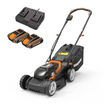 WORX Cordless Lawn Mower 34cm 40V Kit (2 x 2A.h Batteries + Charger) – image 5
