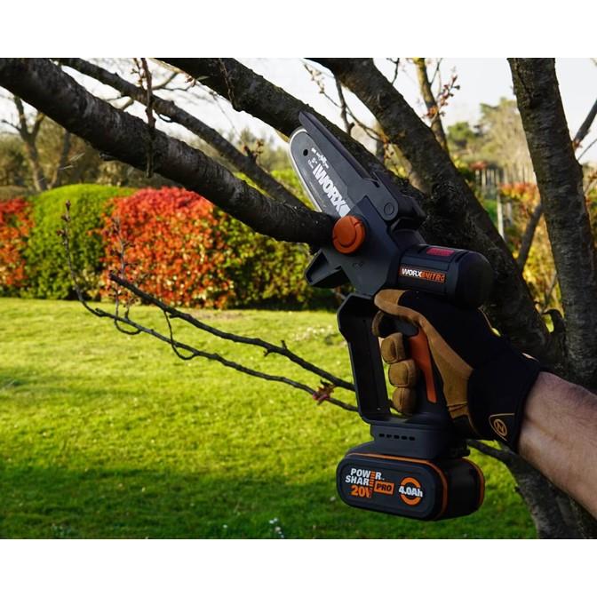 WORX NITRO BL One Hand Chain Saw 12Ccm Chain (self oiling) 20V TOOL ONLY – image 8