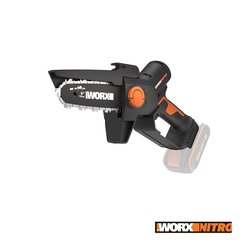 WORX NITRO BL One Hand Chain Saw 12Ccm Chain (self oiling) 20V TOOL ONLY – image 3