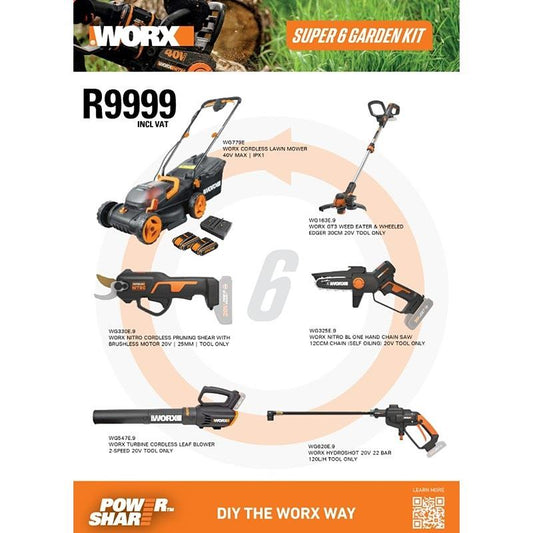 WORX 20V GARDEN 6 TOOL STARTER - main image