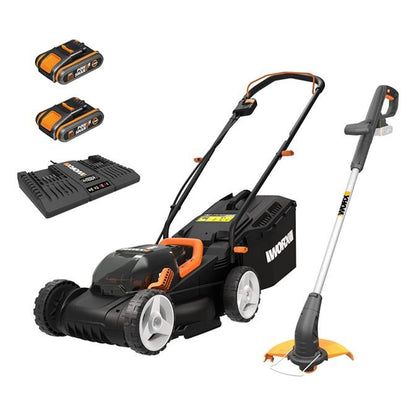 WORX Lawn Mower & Grass Trimmer Combo 20V Kit - main image