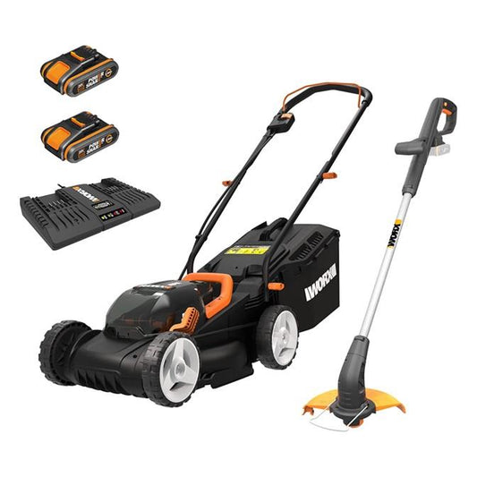 WORX Lawn Mower & Grass Trimmer Combo 20V Kit - main image