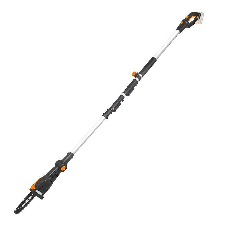 WORX Powershare Cordless Pole Saw with Auto Tension 2.3m (up to 4m reach) Length 200mm TOOL ONLY